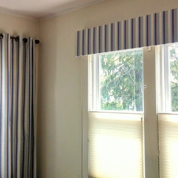 Slimline cornice with TDBU shades
