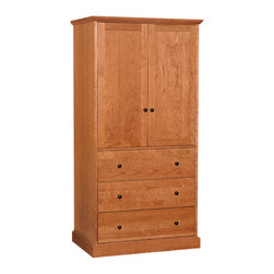 New England Shaker Armoire-Wardrobe - Armoires And Wardrobes