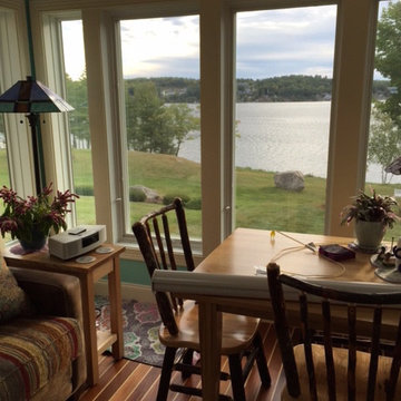 Hunter Douglas Silhouettes on Waterfront Porch