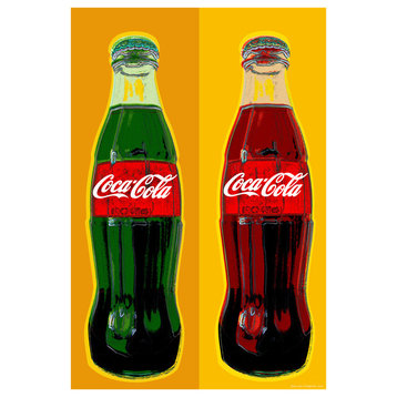 Coca Cola Bottle Pop Art, 20x30 Rolled