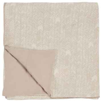 Lana 100% Cotton Embroidered Duvet by Kosas Home, Beige, King