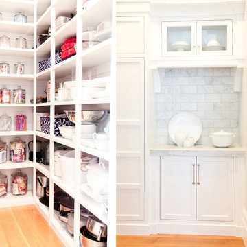 Pantry Storage Solution - Shelving and Built-in Cabinets