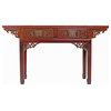 66" W Chinese Repoduction Antique Two Drawer Table