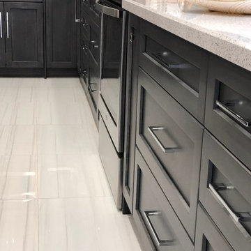 Grey & Purple Kitchen