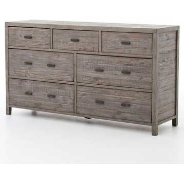 Caminito Gray Reclaimed Wood 7 Drawer Dresser