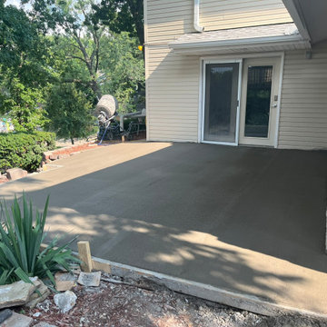 Concrete Patio Installation for Lakefront Access Renovation