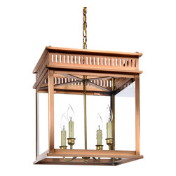 Hanging Lantern, Copper Lantern - Kitchen Island Lighting