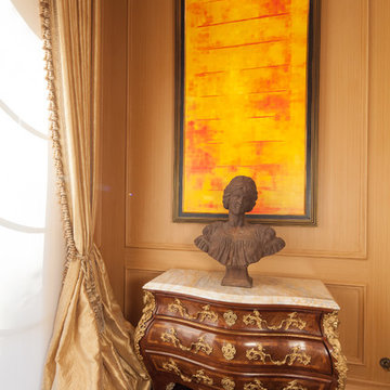 Custom Silk Curtains and Antiques
