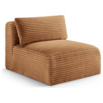 Meridian Furniture - Shaggy Upholstered Chair, Saddle, Corduroy Performance Fabric - Indulge in the allure of the Saddle Corduroy Performance Fabric Shaggy Armless Chair by Meridian Furniture. Its captivating design and luxurious Saddle Corduroy Performance Fabric elevate any space with effortless elegance. Crafted with precision and durability in mind, this stunning piece becomes the focal point of gatherings, fostering moments of connection and warmth. Embrace sophistication and style with the Shaggy Armless Chair, a testament to exquisite taste and timeless beauty.