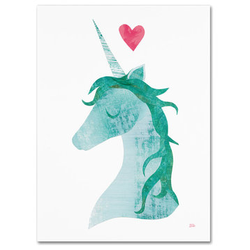 Melissa Averinos 'Unicorn Magic II Heart' Canvas Art, 19 x 14