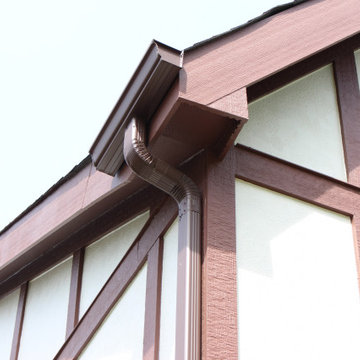Tudor Style James Hardie Stucco | Ladue, MO