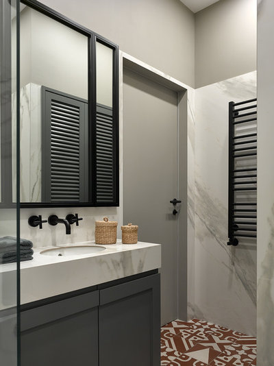 Современный Ванная комната by Aiya Design | Айя Лисова