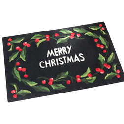 Traditional Area Rugs Merry Christmas Scatter Rug