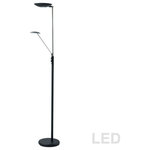 Dainolite - Dainolite 170LEDF-BK MotherandSon, 72" 33W 4 LED Floor Lamp - 170LEDF-BKMounting Direction: Up/Down  AssembMotherandSon 72 Inch Black *UL Approved: YES Energy Star Qualified: YES ADA Certified: n/a  *Number of Lights: 2-*Wattage:33w LED bulb(s) *Bulb Included:Yes *Bulb Type:LED *Finish Type:Black