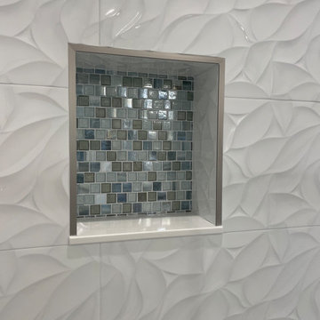 Tub Surround and Shower- 3D Wavy tiles