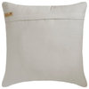 Ivory & Silver Silk Pearls & Tassels 22"x22" Throw Pillow Cover - Palais Royale