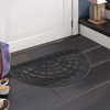 A1HC Rubber Pin Mat Indoor/Outdoor Heavy Weight Durable Doormat 18"X30", Black