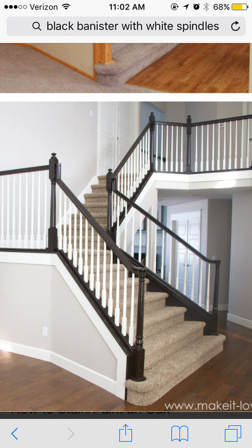 Painting banisters and spindles