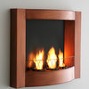 Hallston Wall Mount Fireplace, Copper