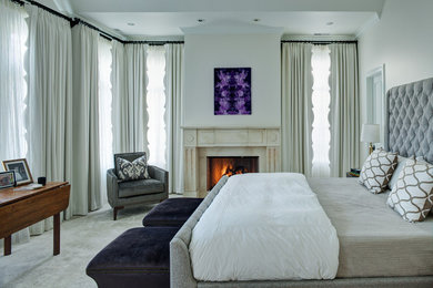 Bedroom - traditional bedroom idea in Chicago