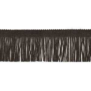 Black 2" Chainette Fringe Trim Midnight's Embrace By The Yard 