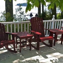 Red rocking chairs - Outdoor Rocking Chairs