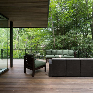 Outdoor Lounge Overlooking Forest