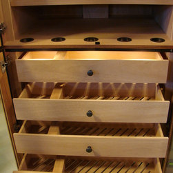Custom Built-In Cigar Humidor - Storage Cabinets