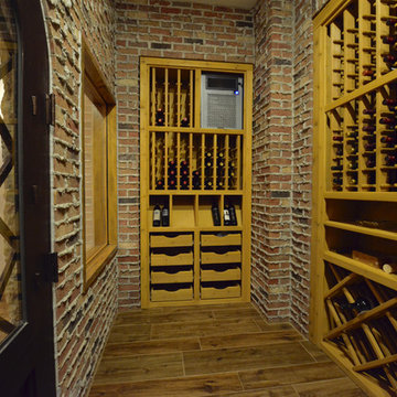 Rustic masonry wine cellar