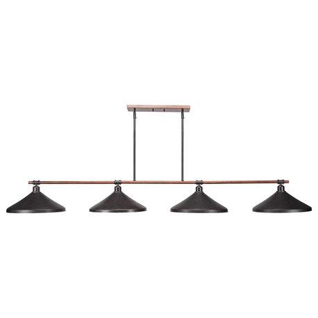 Blacksmith 4-Light Bar With Dark Granite Finish
