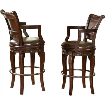 Antoinette Swivel Bar Chairs, Set of 2