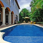 Cypress Custom Pools --- Grecian Style Showcase Pool W/ Slate, Stacked