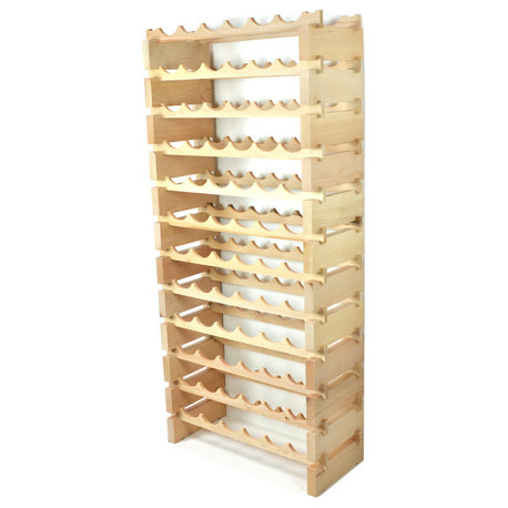 6 Bottle Across Stackable Modular Wine Rack 24-72 Bottles, 72 Bottles 12 Rows