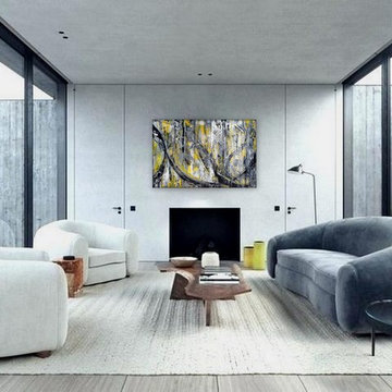 Large Wall Art textured Industrial Grunge Abstract Painting RESURGENCE
