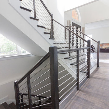 Project #50 | Geometric Staircase with Contrasting Tones