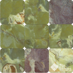 Green Onyx 4x4 Tumbled - Wall And Floor Tile