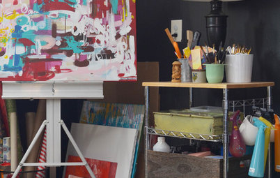Creative Spaces: Once a Garage, Now an Art Studio and Office