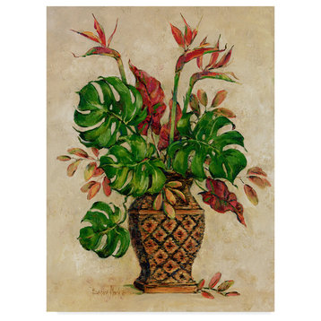 Barbara Mock ' Exotic Bouquet' Canvas Art