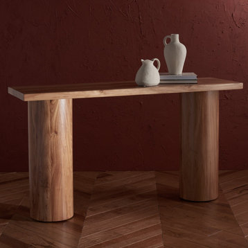 Safavieh Couture Sanchez Elm Wood Console Table Natural