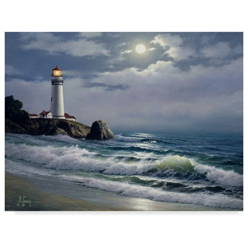 "Coastal Scene 3" by Anthony Casay, Canvas Art, 24"x18"