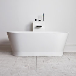 Lusso Stone Marlborough Stone Resin Solid Surface Freestanding Bath 1500 - Baths