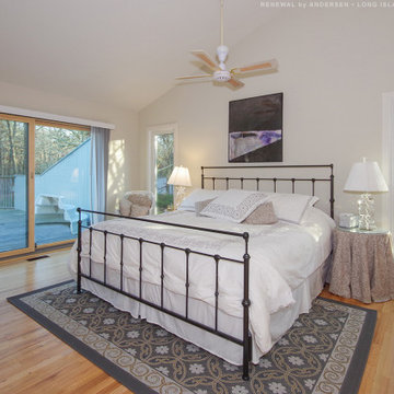 New Windows and Patio Doors in Pretty Bedroom - Renewal by Andersen Long Island,