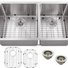 Stainless Steel 16-Gauge Radius 60/40 Kitchen Sink