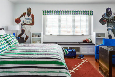 Transitional bedroom photo in Chicago