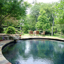pool area and landscape