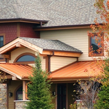 Standing Seam Metal Accent Roofs