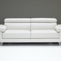 Natuzzi Editions Modern Leather Sofa B619 - Sofas