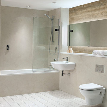 Bushboard Nuance Waterproof Shower Wall Panelling - Alabaster & Wildwood