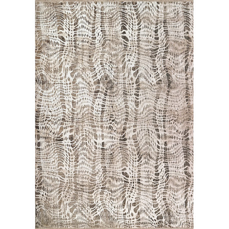 Dynamic Rugs Wingo Polyester Area Rug, Gray Slate Cream, 4'x5'6"