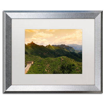 Philippe Hugonnard 'Great Wall XVI' Art, Silver Frame, White Matte, 20"x16"